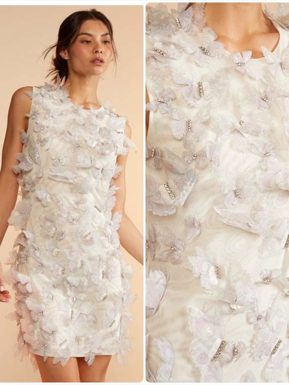 New Cynthia Rowley ButterFly Crystal Dress